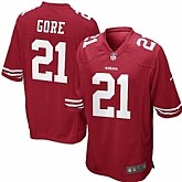 Nike Men & Women & Youth 49ers #21 Gore Red Team Color Game Jersey,baseball caps,new era cap wholesale,wholesale hats